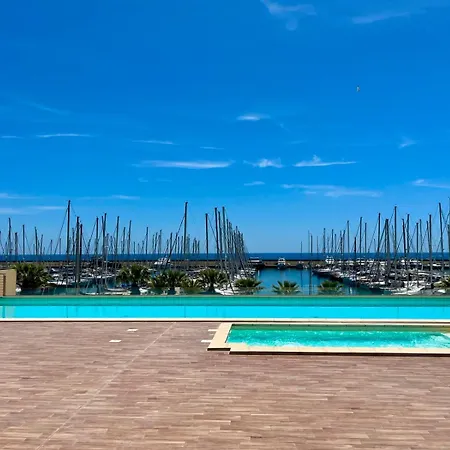 Fronte Mare Con Terrazza Panoramica, Piscina E Garage - Marina Degli Aregai サント・ステーファノ・アル・マーレ